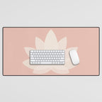 Lotus Flower Minimalism XVI Desk Mat Gallery Image 1