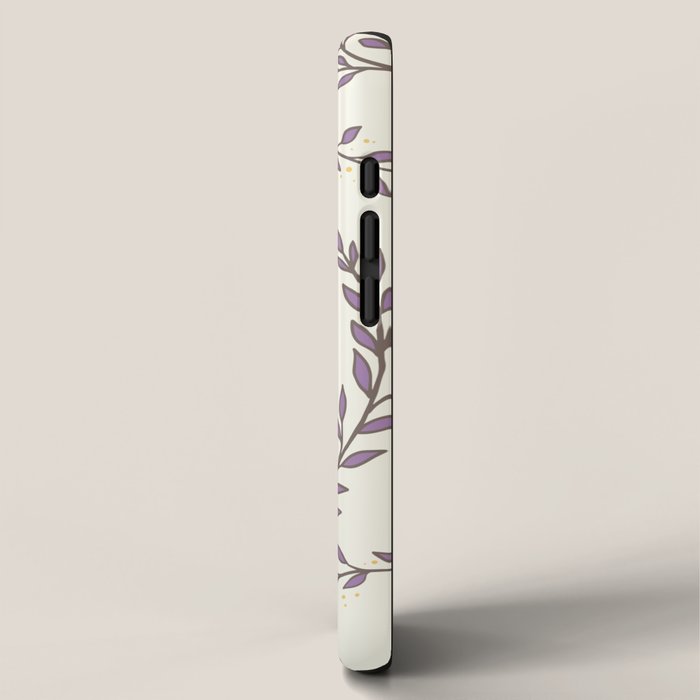 Queen Bee - Lavander Purple and Yellow iPhone Case Gallery Image 2