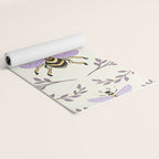 Queen Bee - Lavander Purple and Yellow Yoga Mat Gallery Image 2