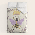 Queen Bee - Lavander Purple and Yellow Comforter Gallery Image 6