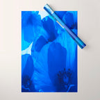 Blue Poppies #decor #society6 #buyart Wrapping Paper Gallery Image 1