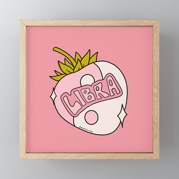 Libra Strawberry Mini Art Print Gallery Image 1