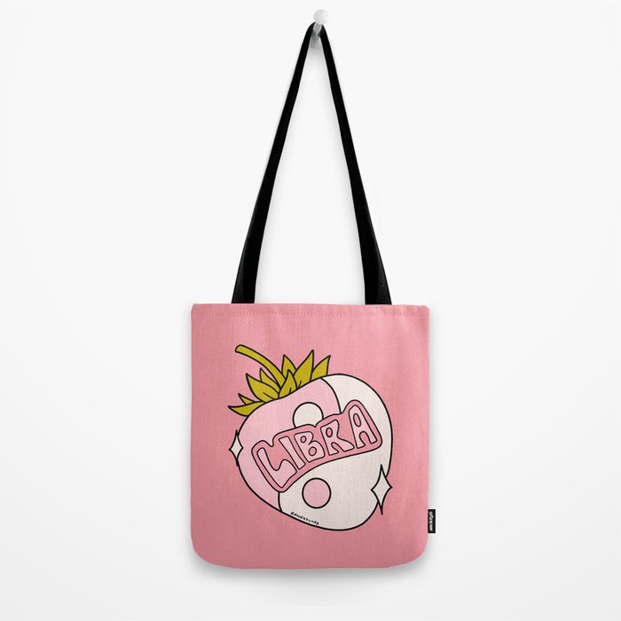 Libra Strawberry Tote Bag Gallery Image 2