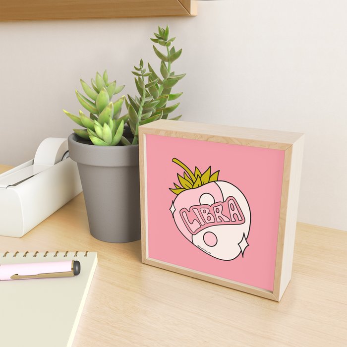 Libra Strawberry Mini Art Print Gallery Image 2