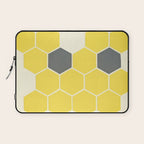 Yellow Honeycomb Laptop Sleeve Gallery Image 1