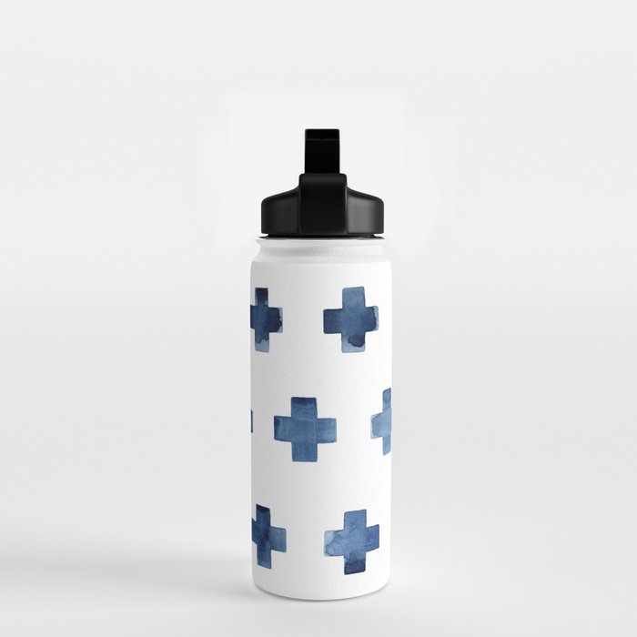 Crosses Scandinavian Pattern Water Bottle Gallery Image 2