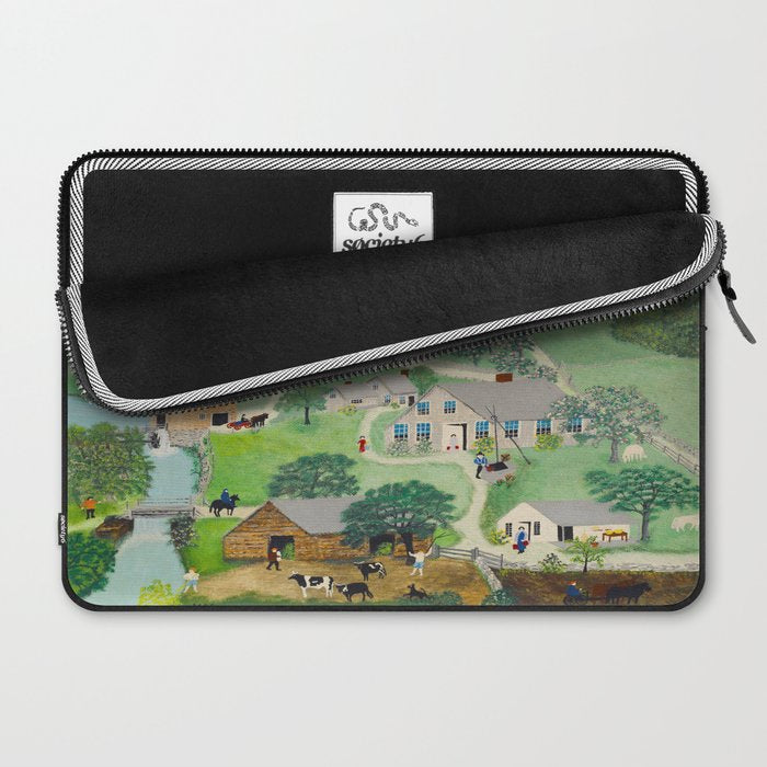 Anna Mary Robertson 'Grandma' Moses The Old Oaken Bucket American Folk Art Laptop Sleeve Gallery Image 2