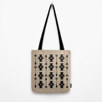 Southwestern Arrow Pattern 232 Black and Beige Tote Bag Gallery Image 2