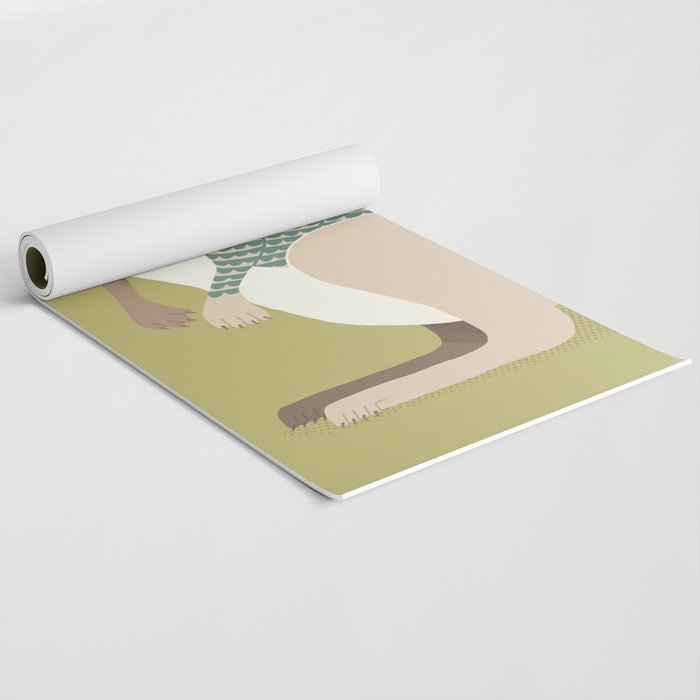 Whimsical Kangaroo Yoga Mat Gallery Image 2