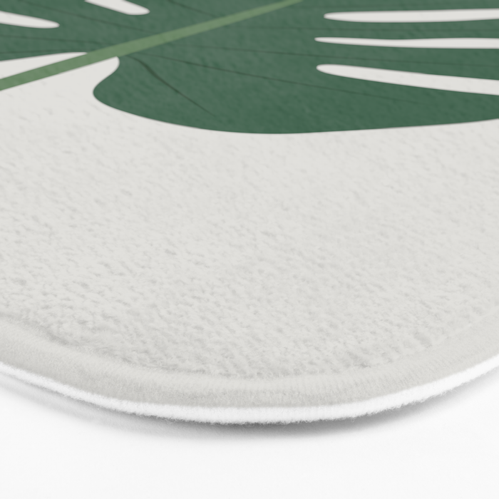 Cat and Plant 24: Meowstera Leaf Bath Mat Gallery Image 3