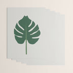 Cat and Plant 24: Meowstera Leaf Wrapping Paper Gallery Image 3