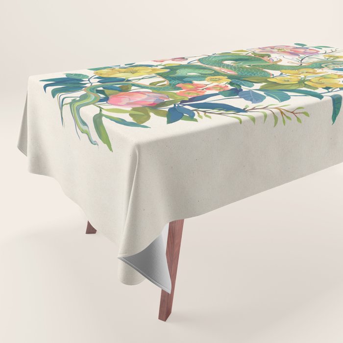 Floral Dragon Tablecloth Gallery Image 1