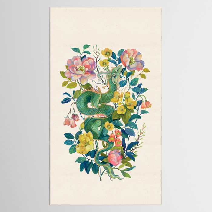 Floral Dragon Tablecloth Gallery Image 2