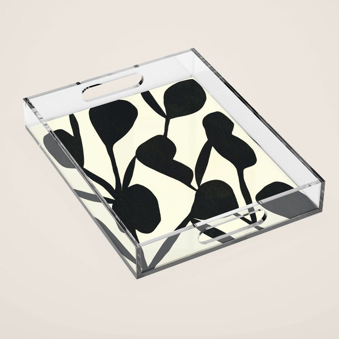 Abstract A17-black Acrylic Tray Gallery Image 1
