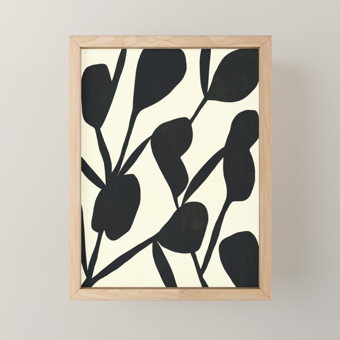 Abstract A17-black Mini Art Print Gallery Image 1
