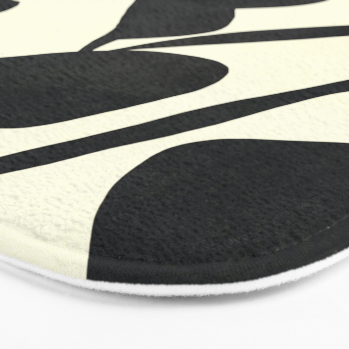 Abstract A17-black Bath Mat Gallery Image 3