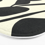 Abstract A17-black Bath Mat Gallery Image 3