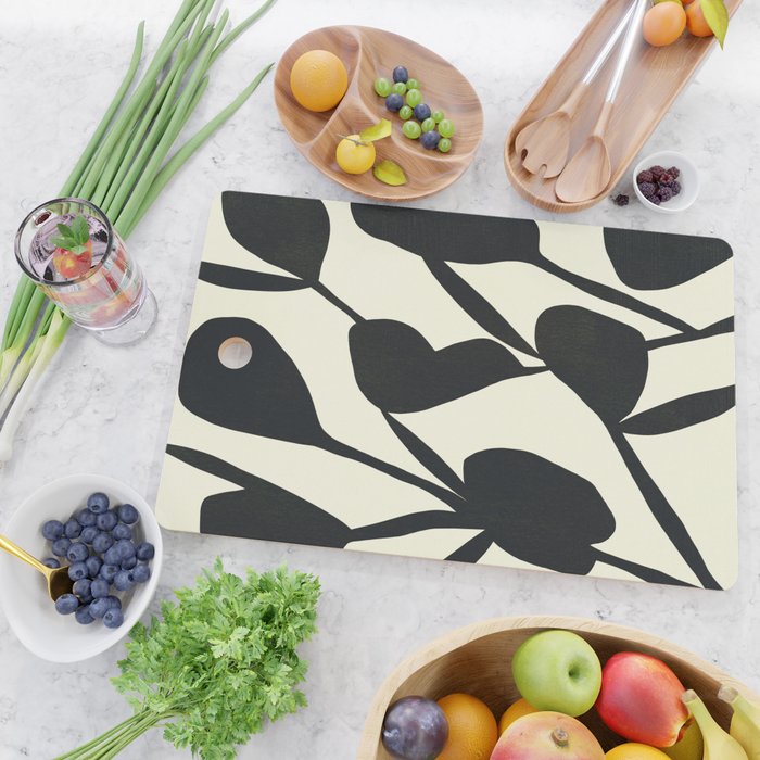 Abstract A17-black Cutting Board Gallery Image 2