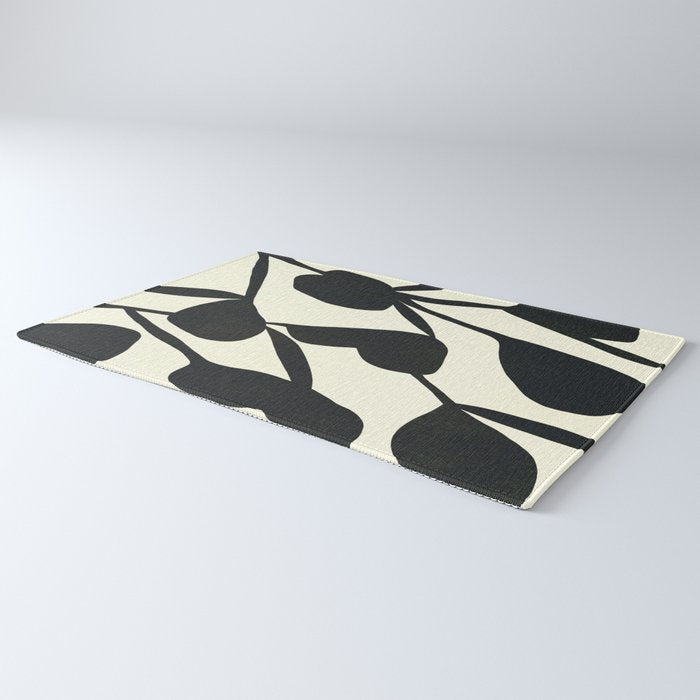 Abstract A17-black Rug Gallery Image 3
