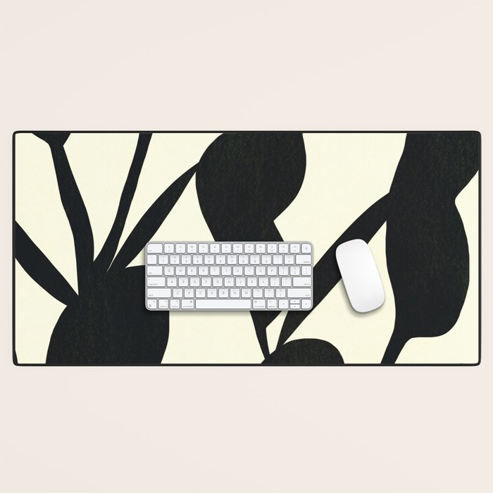 Abstract A17-black Desk Mat Gallery Image 1