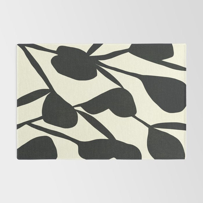 Abstract A17-black Rug Gallery Image 2