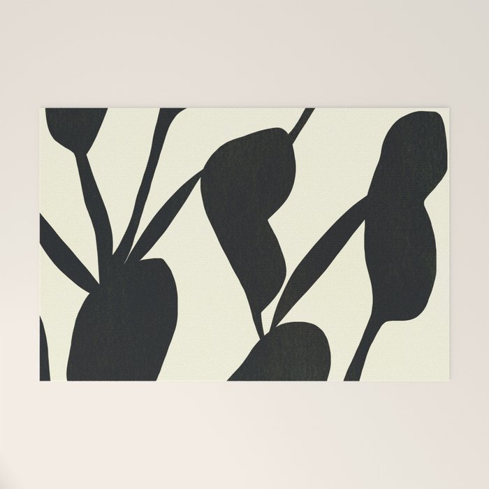 Abstract A17-black Welcome Mat Gallery Image 1