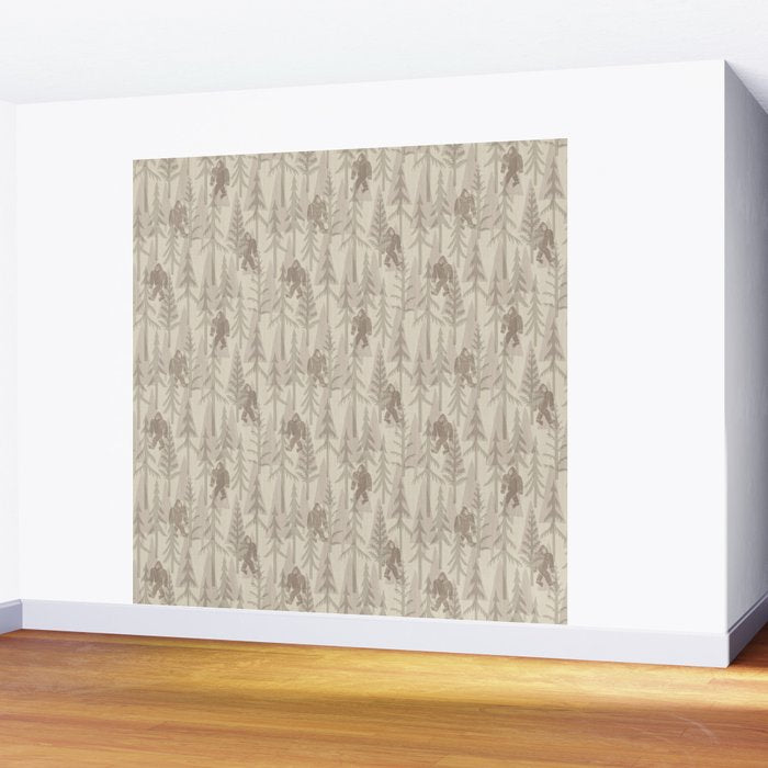 Subtle Sasquatch - Neutral Wall Mural Gallery Image 2