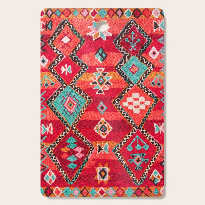 Epic Red Oriental Anthropologie Berber Atlas Moroccan Style Cutting Board Gallery Image 1