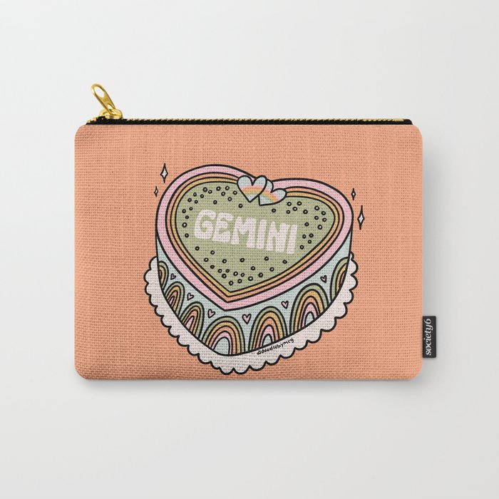 Gemini Heart Cake Carry All Pouch Gallery Image 1