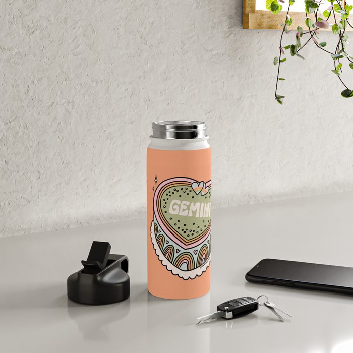 Gemini Heart Cake Water Bottle Gallery Image 4