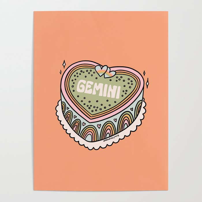 Gemini Heart Cake Poster Gallery Image 4