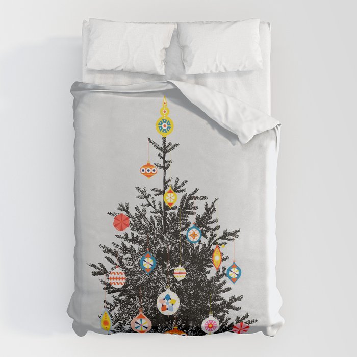 Decorated christmas tree Duvet Cover Gallery Image 1