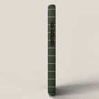 Small Grid Pattern - Deep Green iPhone Case Gallery Image 2
