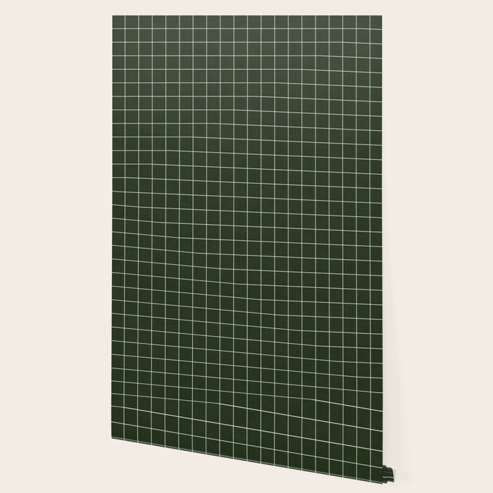 Small Grid Pattern - Deep Green Wallpaper Gallery Image 2