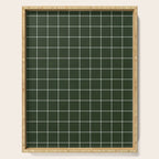 Small Grid Pattern - Deep Green Serving Tray Gallery Image 1