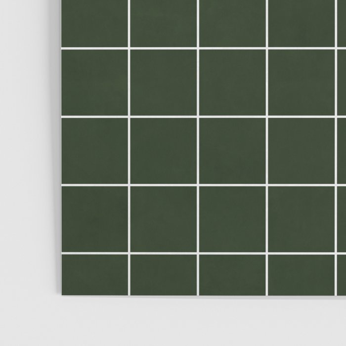 Small Grid Pattern - Deep Green Poster Gallery Image 3