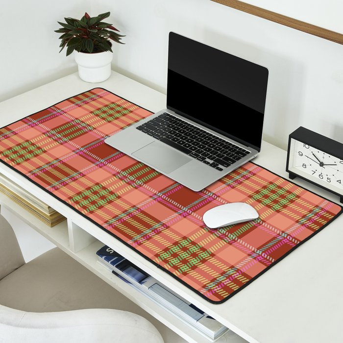 Modern Charm Plaids Desk Mat Gallery Image 2