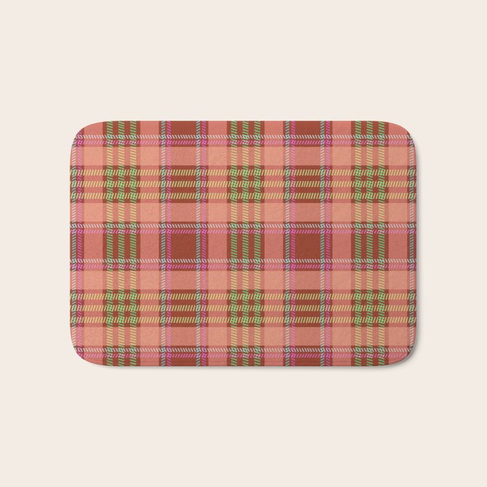 Modern Charm Plaids Bath Mat Gallery Image 1
