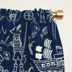 Pirate Play - Blue Window Curtain Gallery Image 2