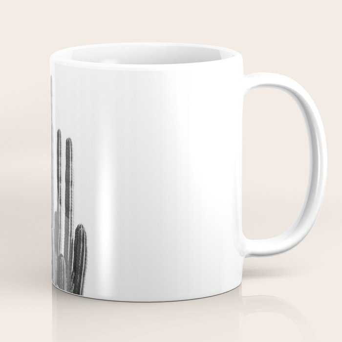 Black and White Cactus Coffee Mug Gallery Image 1