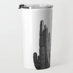 Black and White Cactus Travel Mug Gallery Image 3