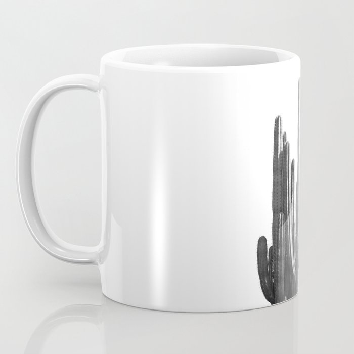 Black and White Cactus Coffee Mug Gallery Image 3