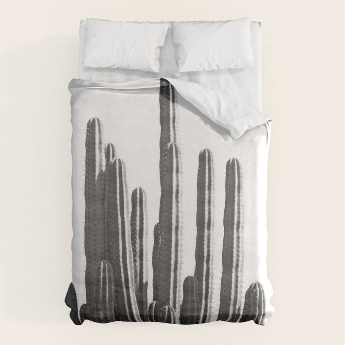 Black and White Cactus Duvet Cover Gallery Image 6