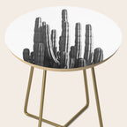 Black and White Cactus Side Table Gallery Image 2
