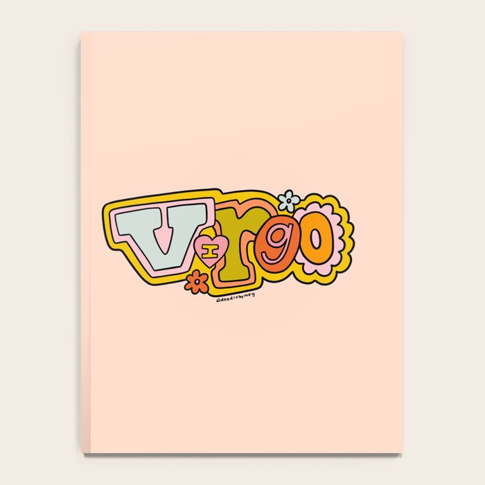 Virgo Doodle Letters Notebook Gallery Image 4