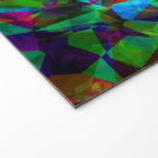 Neon prismatic techno shapes Welcome Mat Gallery Image 2
