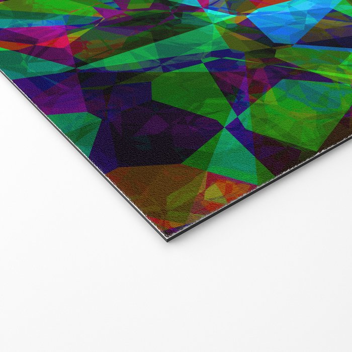 Neon prismatic techno shapes Welcome Mat Gallery Image 2