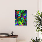 Neon prismatic techno shapes Poster Gallery Image 2