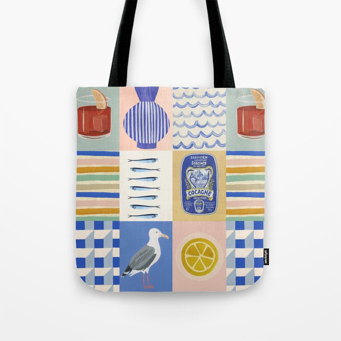 Seaside poster Tote Bag Gallery Image 1