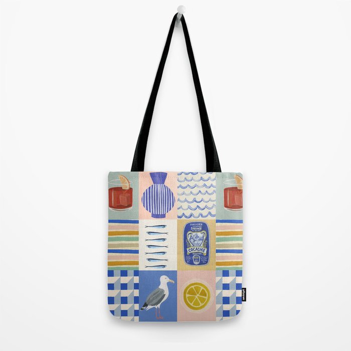 Seaside poster Tote Bag Gallery Image 2